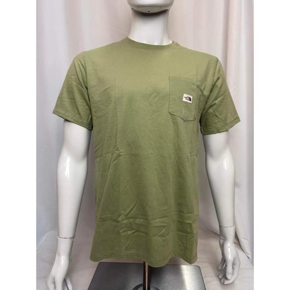 NWT! The North Face Mens Short Sleeve Pocket Tee Olive Green NF0A475L MED
